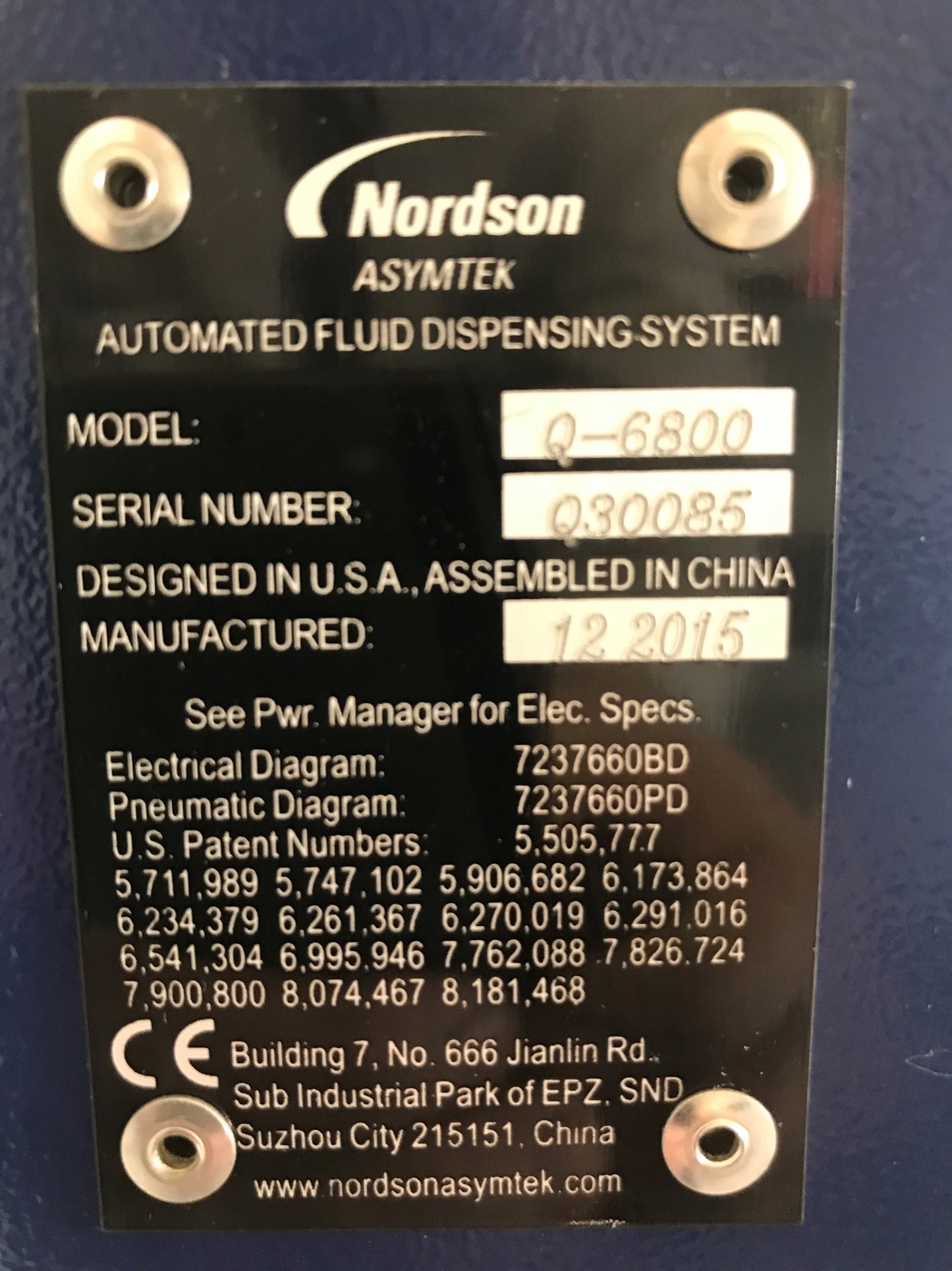 Nordson Asymtek Q-6800, Vision Genie, Valve DJ-9500, vintage 2016