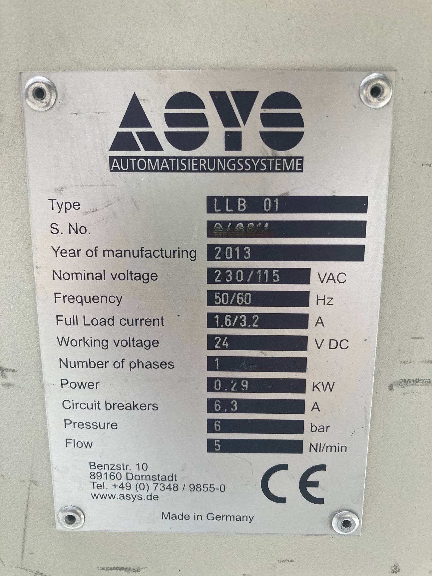ASYS LLB 01, PCB loader, vintage 2013 (multiple machines)
