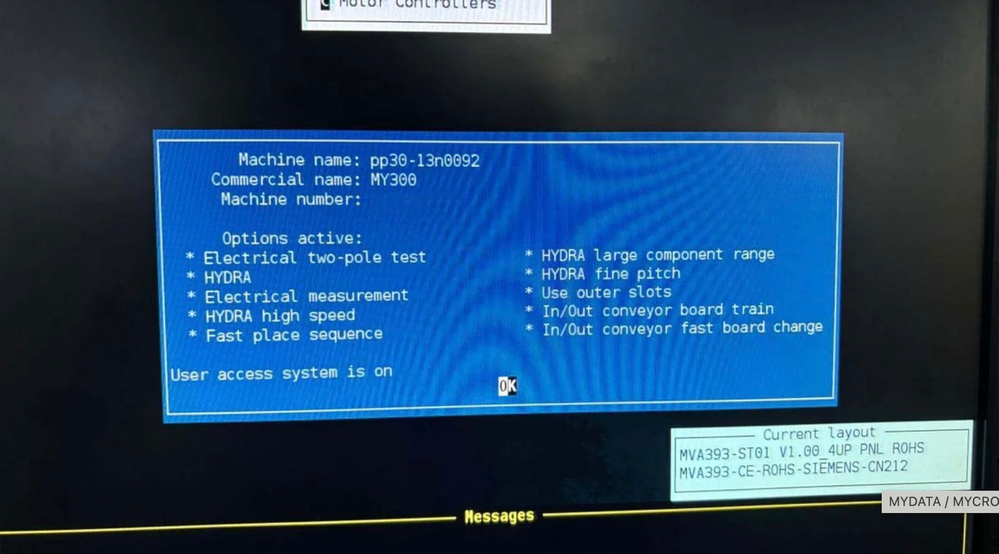 MYDATA/MYCRONIC MY 300 DX-13, vintage 2018