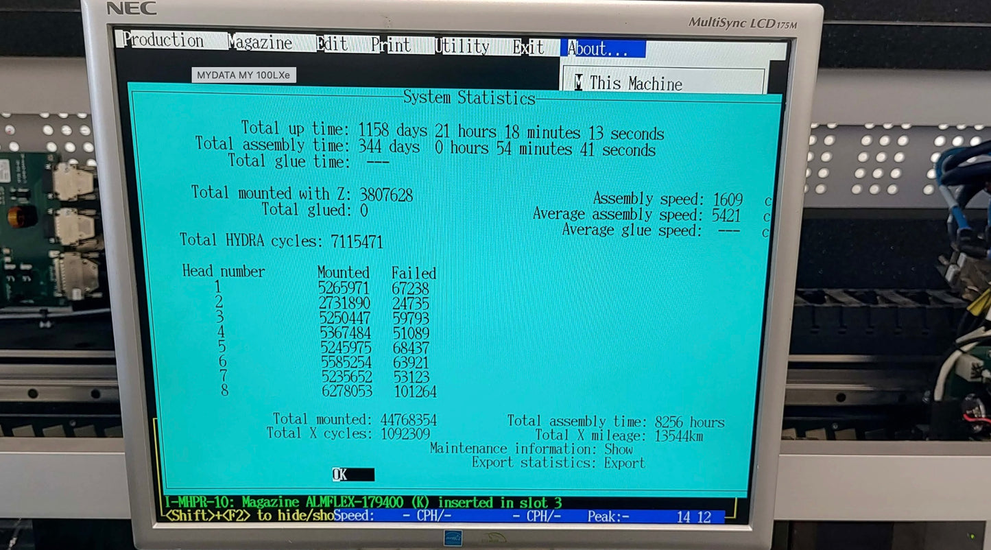 MYDATA MY 100LXe, vintage 2012, Europe