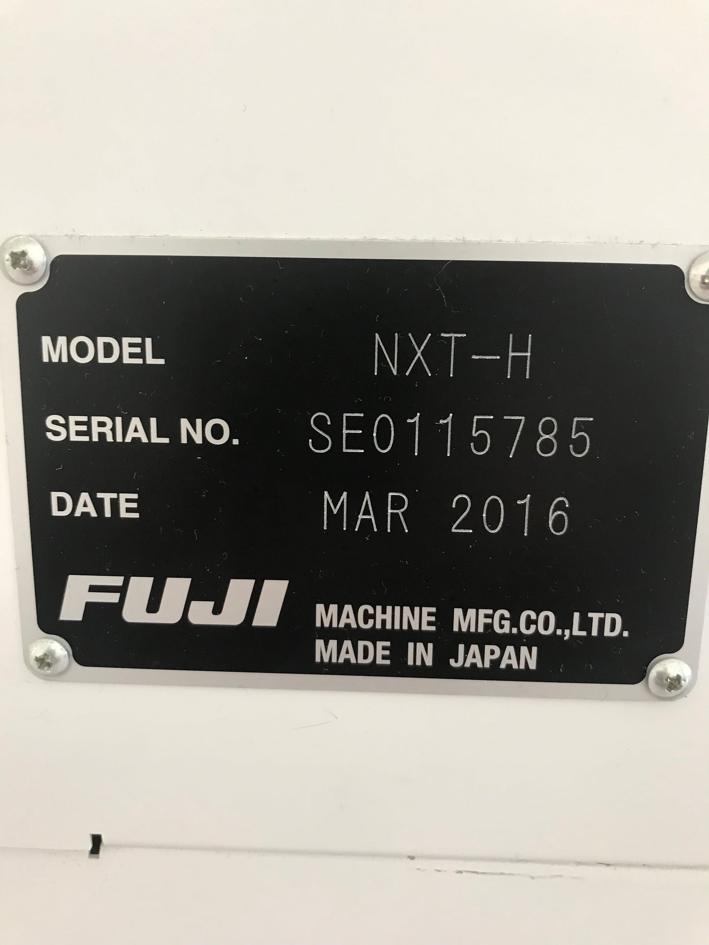 Fuji NXT-H/MWU12i, vintage 2016