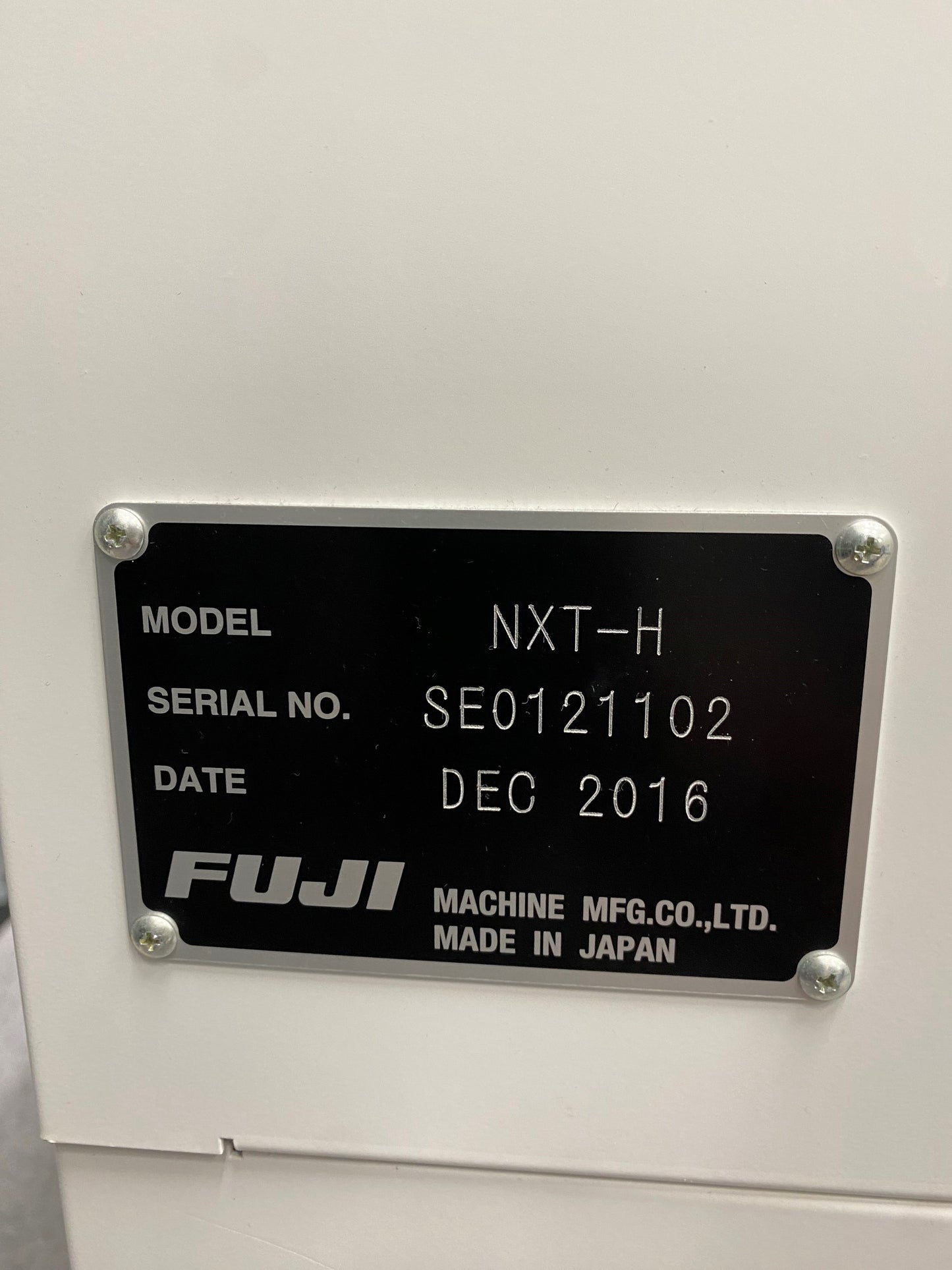 Fuji NXT-H/MWU12i, vintage 2016