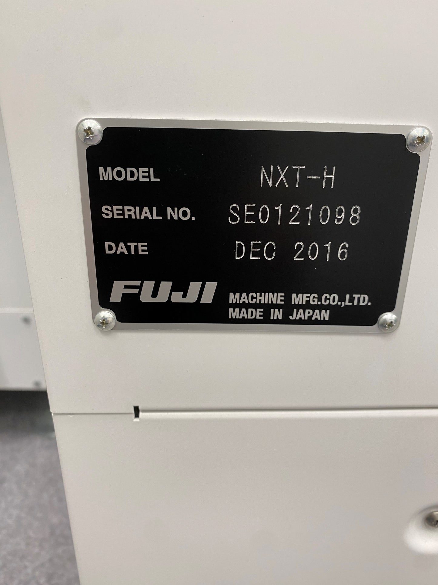 Fuji NXT-H/MWU12i, vintage 2016