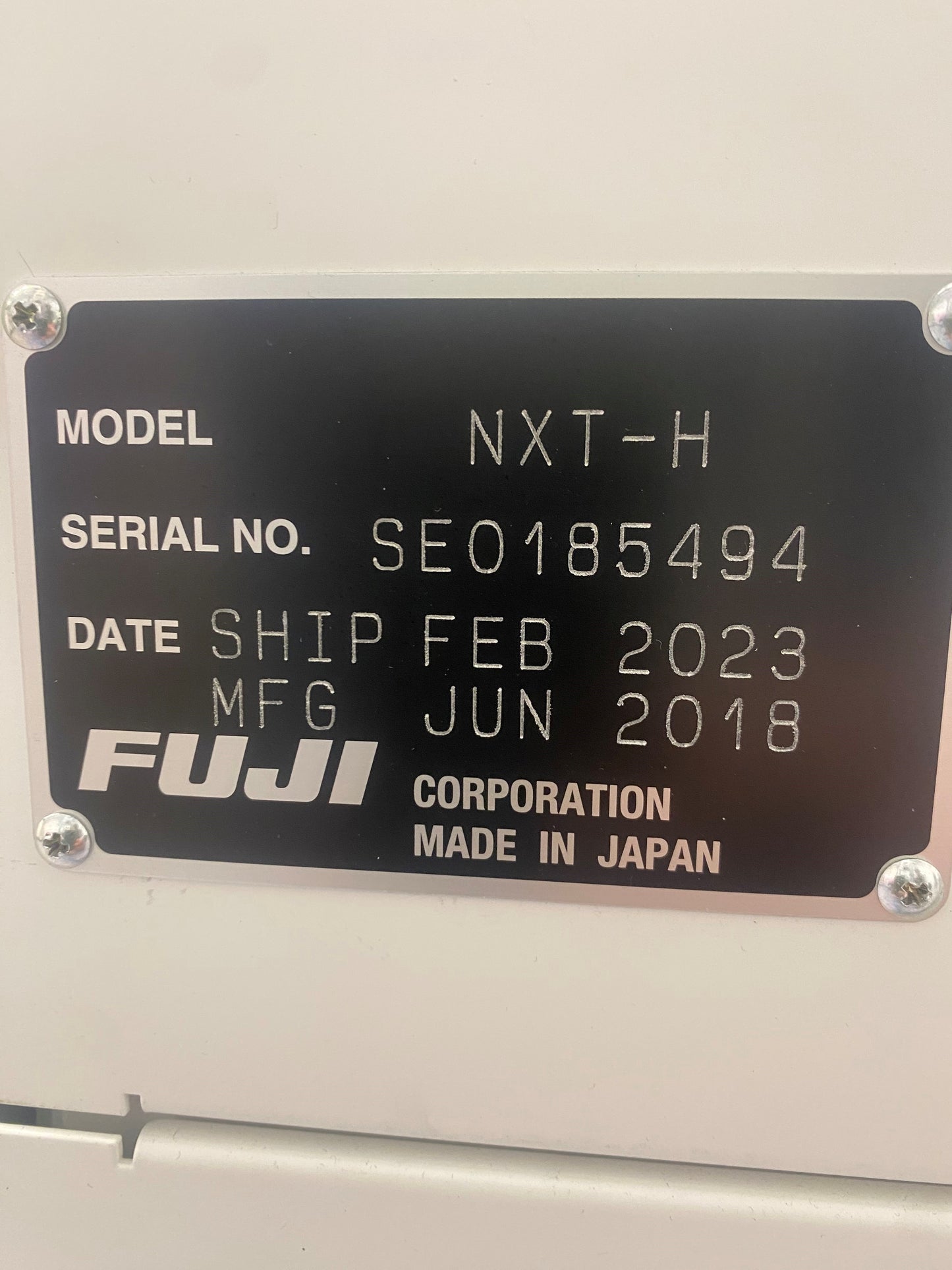 Fuji NXT-H/MWU12i, vintage 2016