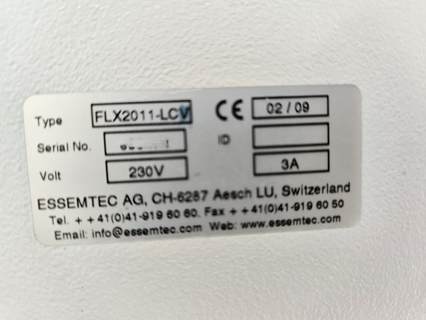 ESSEMTEC FLX2011-LCV, vintage 2009