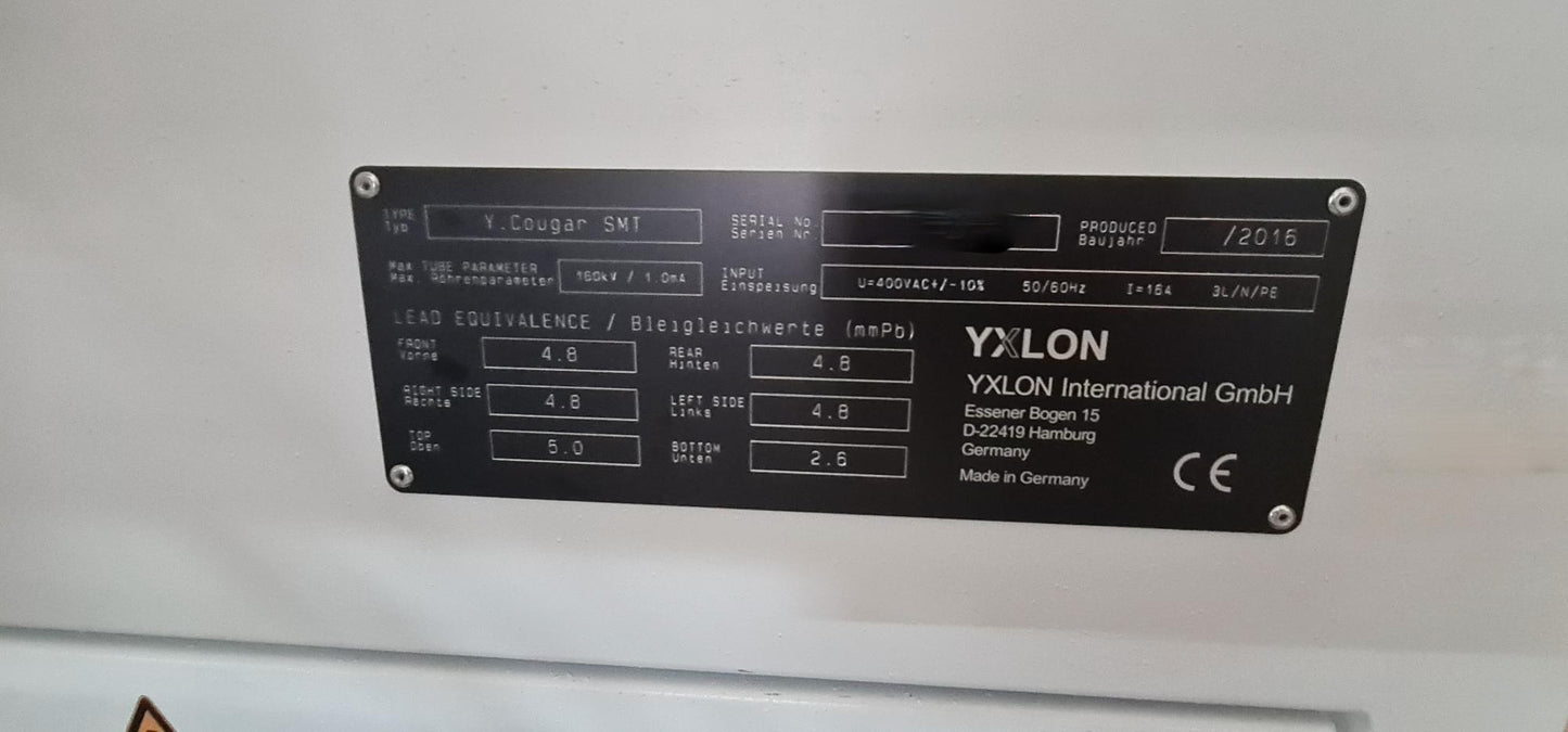 YXLON Y.Cougar SMT, vintage 2016, X-ray
