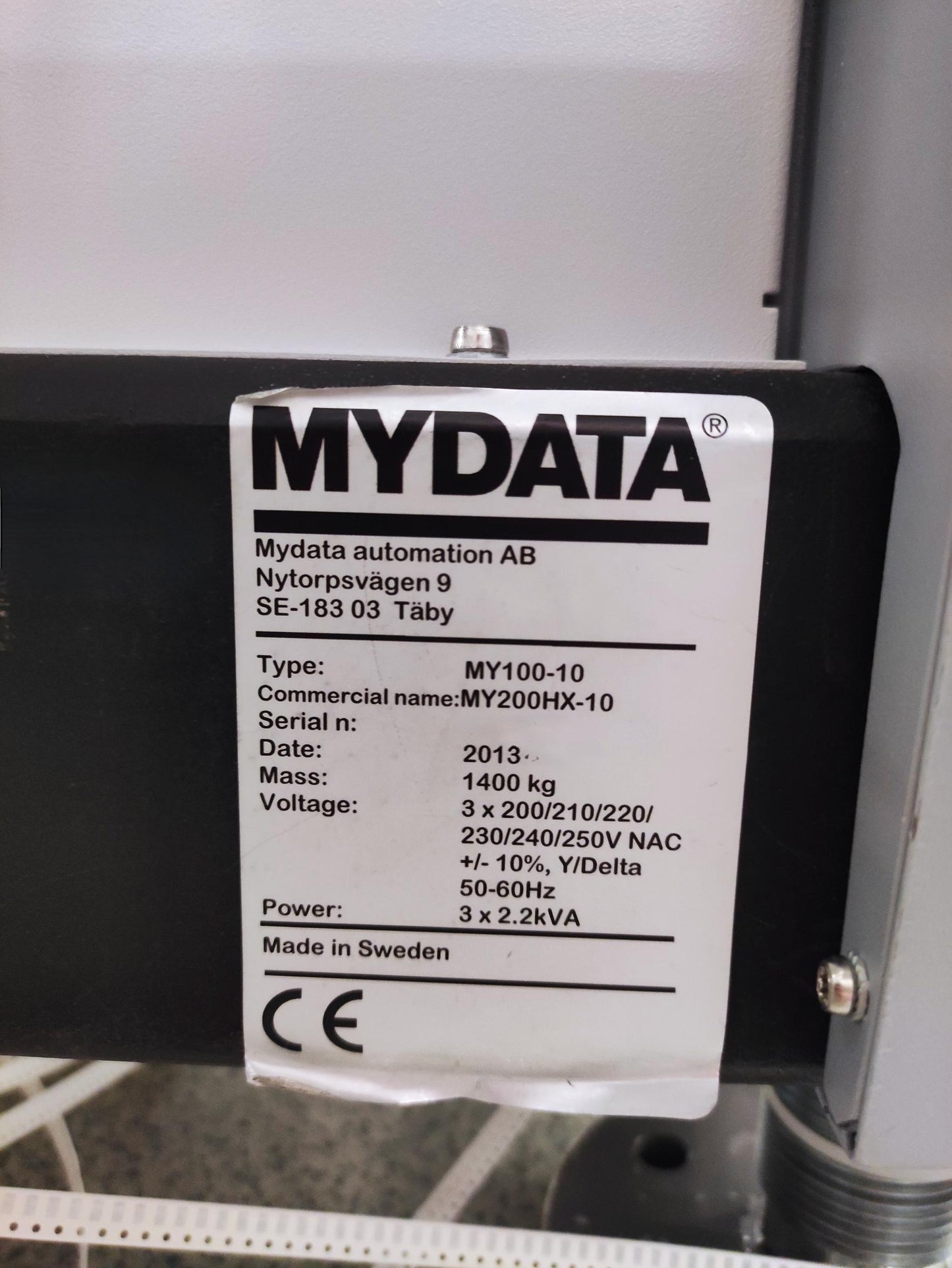 Mycronic / Mydata MY200DX-10, vintage 2013