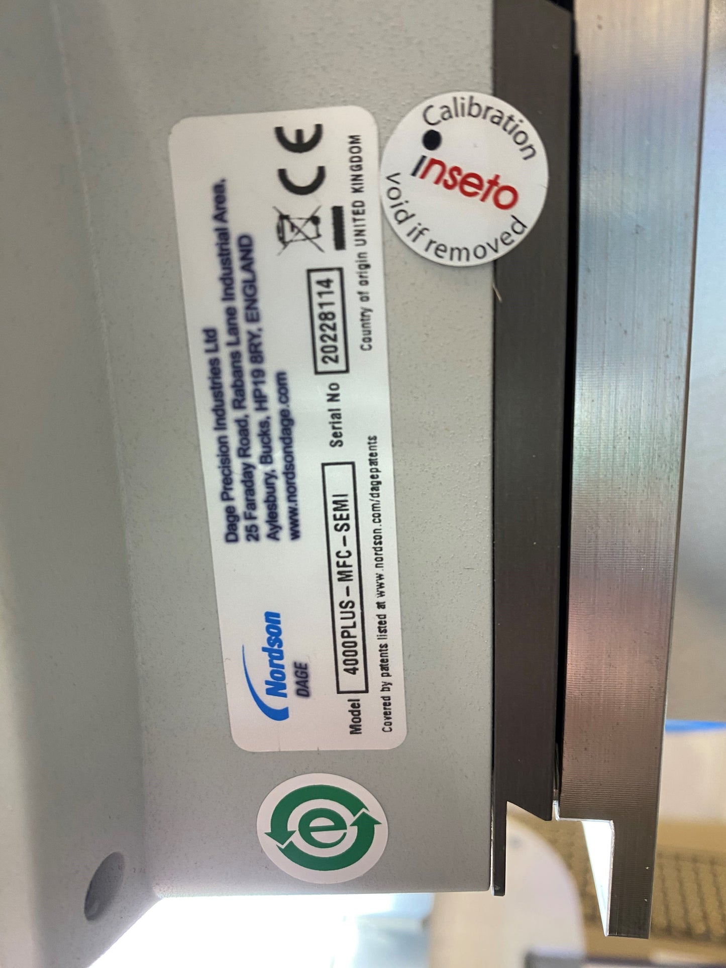 Nordson Dage 4000 Plus, vintage 2016, bond tester