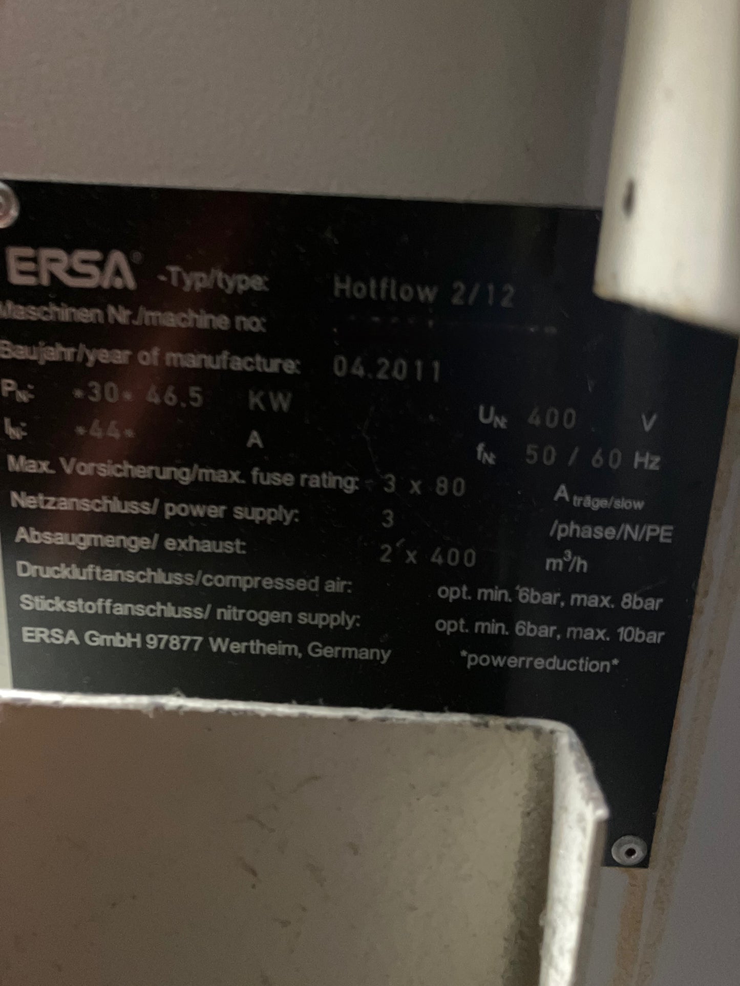 ERSA Hotflow 2/12 reflow oven, vintage 2011