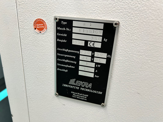 EKRA E1, vintage 1998, screen printer