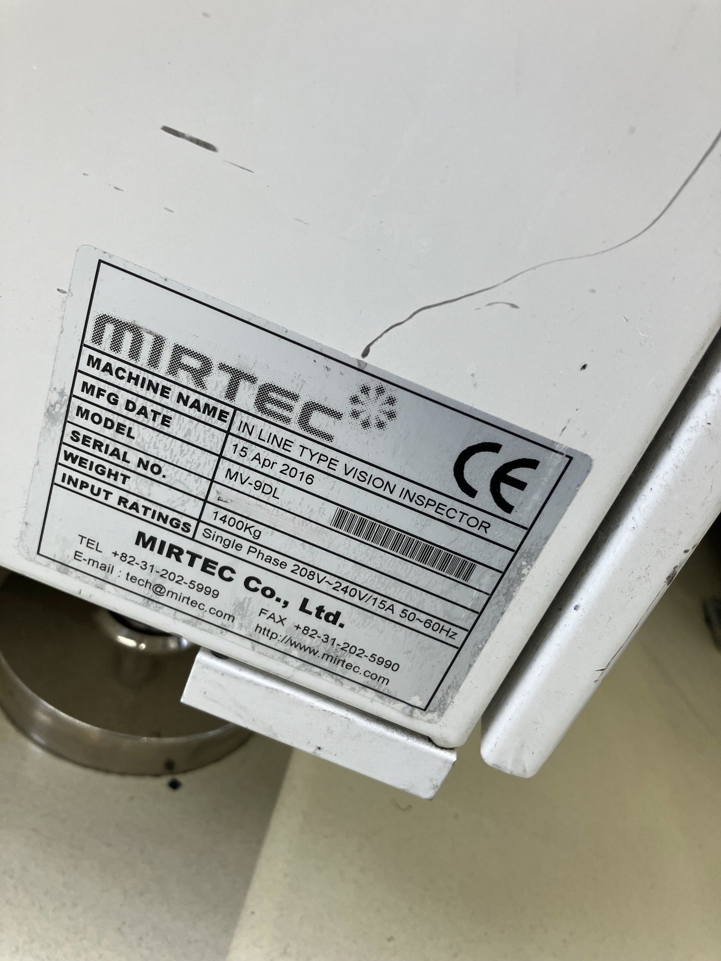 MIRTEC MV9-DL, vintage 2016, AOI (2 machines)
