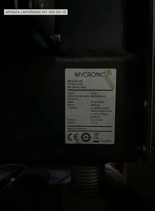 MYDATA / MYCRONIC MY 300 DX-13, vintage 2018