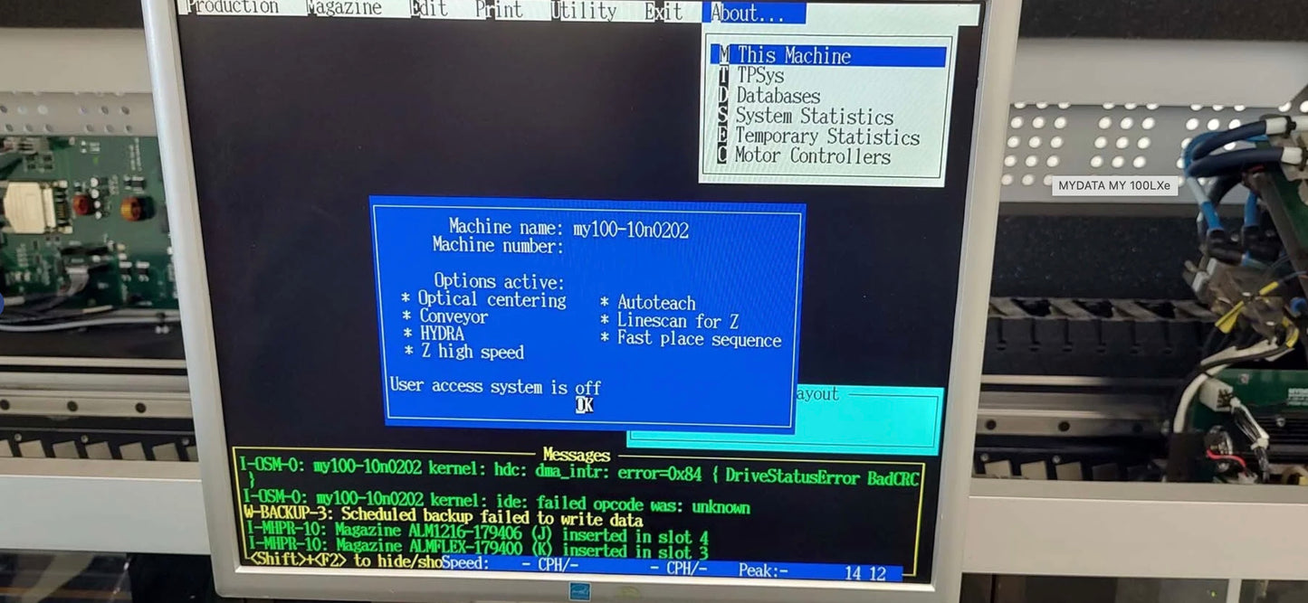 MYDATA MY 100DXe, vintage 2012, Europe