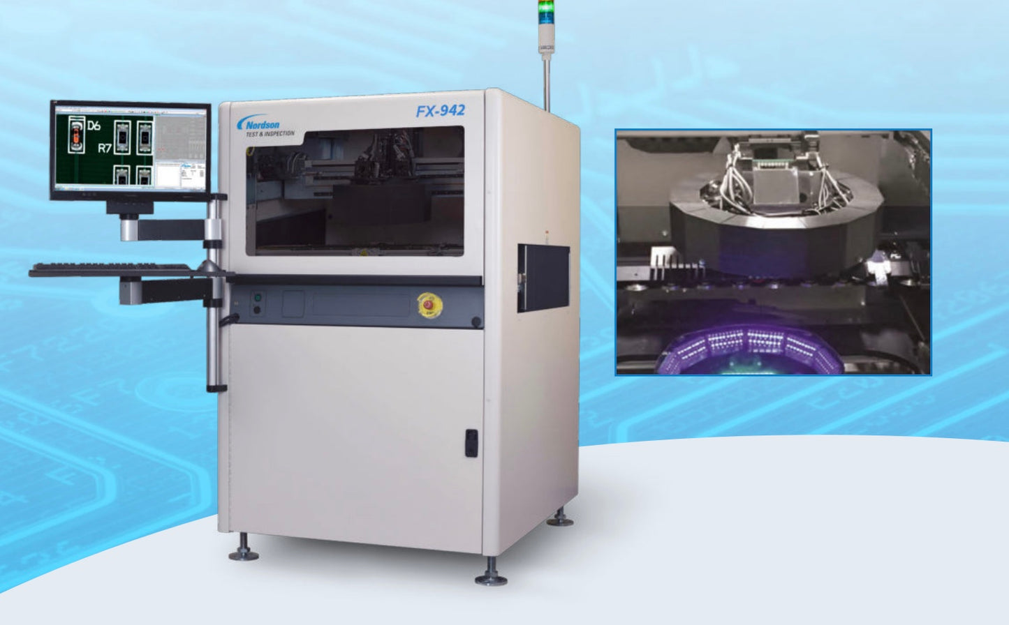 NORDSON FX-942, AOI for conformal coating, vintage 2021