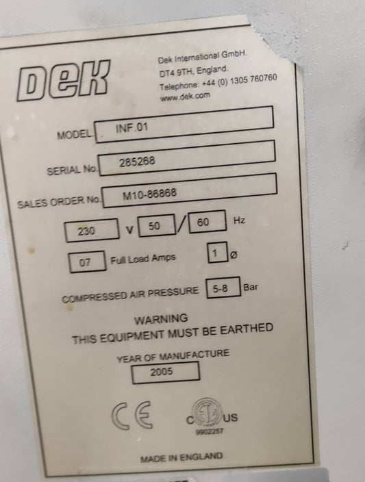 DEK INF.01, vintage 2005