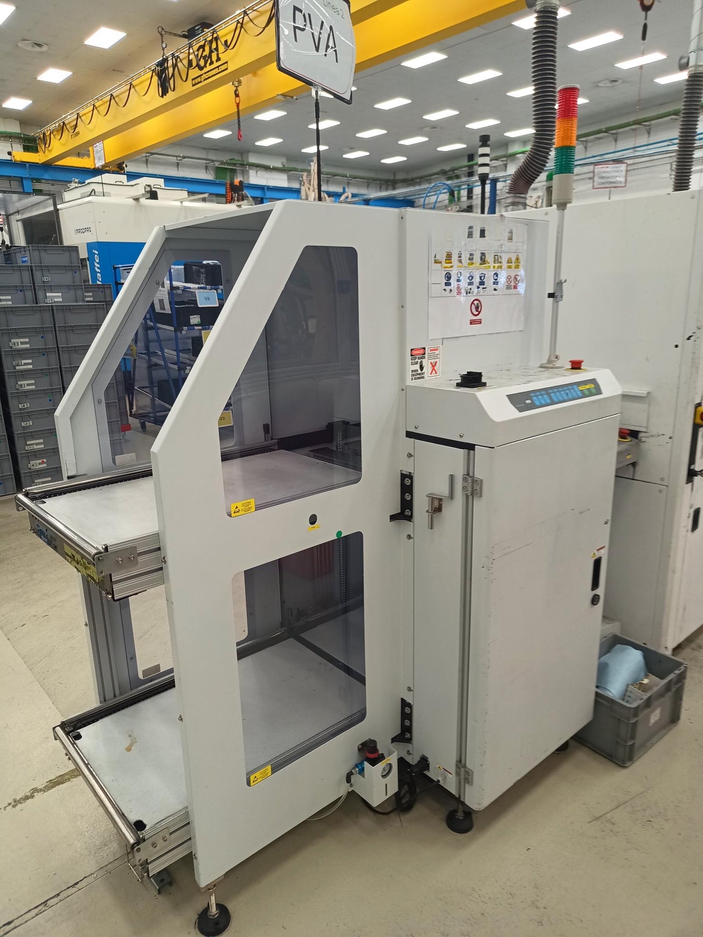 PVA Delta 8 coating/dispensing line with UV oven, vintage 2023